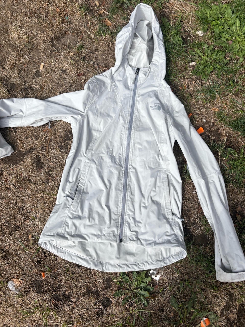 The North Face Women's White Hooded Trench Coat